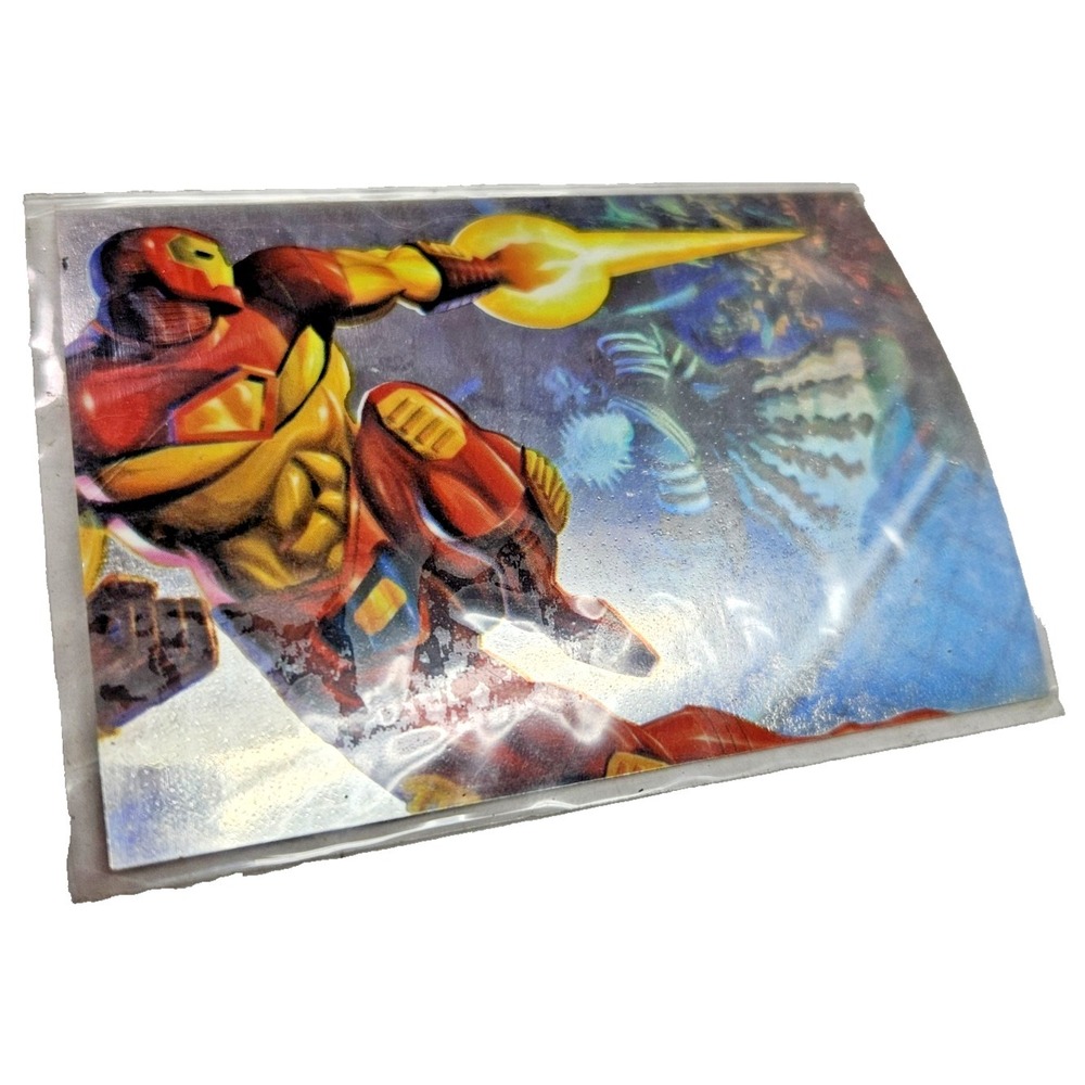 95 Flair Marvel Annual Fleer Holoblast # 5 of 12 Iron Man Vs Mandarin